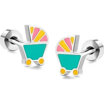 Náušnice Dívčí náušnice z nerezové oceli - 209S