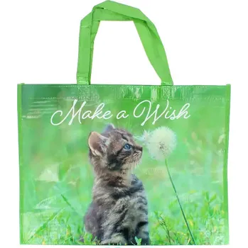 Nákupní taška Nákupní taška Make A Wish Kitten - Prostorná taška s kočičím motivem