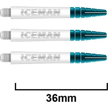 Příslušenství pro šipky Násadky Red Dragon Nitrotech Iceman White Short