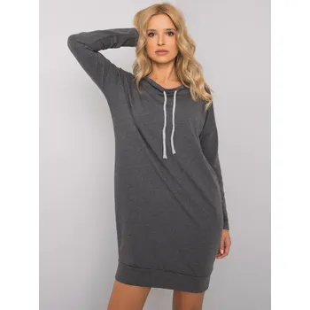 Dámské šaty Relevance Dámské mikinové šaty Gnoolga tmavě šedá S/M