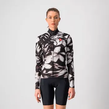 cyklistický dres Castelli – dámský dres Unlimited W Thermal, black/white Velikost: S