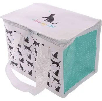 Termotaška I Love My Cat - Skládací izolační taška s kočičím motivem