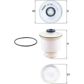 Palivový filtr Palivový filtr MAHLE ORIGINAL KX 573D