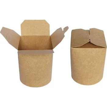 Jednorázové nádobí Box na nudle EKO kraft 950 ml+PLA vrstva/ 25ks