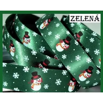 Stuha stuha - stuhy - mašle * SNĚHULÁCI zelená