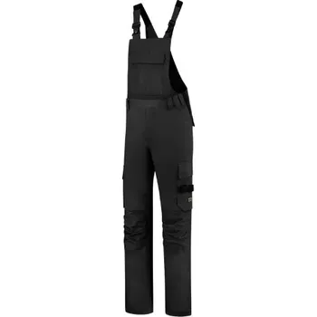 Pánské kalhoty Malfini Bib Brace Twill Cordura pracovní kalhoty s laclem unisex černá 62