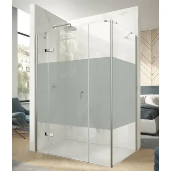 Hüppe Astra Dveře křídlové levé, 120 cm, stříbrný profil/sklo Privatima PX0301.069.375