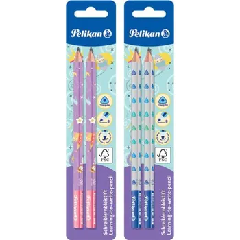 Grafitová tužka Pelikan - Tužka Jumbo 2ks trojhranná, tvrdost B