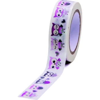 Lepicí páska Dekorační páska GG FT 933408 Little owls 10m x 15mm