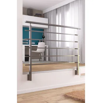 Sada obdélníkového zábradlí PS 300/301 v barvě Titan (hliník) Montáž zábradlí: Montované do stěny