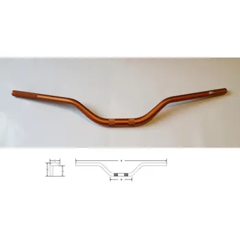 Řídítka Řidítka zesílené 28mm 752NO oranžové matné