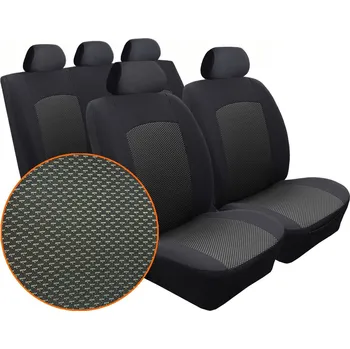 Potah sedadla Autopotahy RENAULT MEGANE II, od r. 2001-2008, se zadní loketní op.,Dynamic žakar tmavý SIXTOL