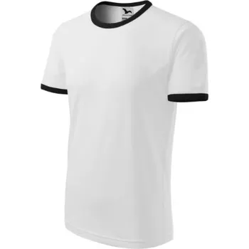 Malfini Tričko dětské Infinity bílá/lahvově zelená