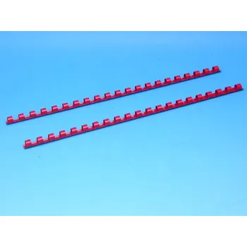 Kancelářská technika Hřeben 8 červený pro kroužk.vazbu 1913