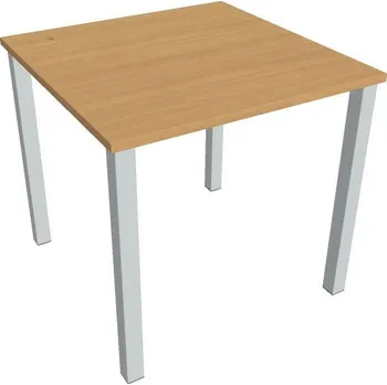 Psací stůl Hobis Kancelářský pracovní stůl Hobis US 800, deskaakát, bílá RAL 9016