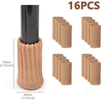 Pletené ochranné "ponožky" pro nohy židle Barva: Khaki