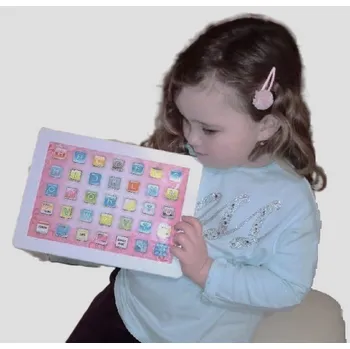 Výuková hračka Chytrý vzdělávací tablet pro děti Learning Pad - růžový