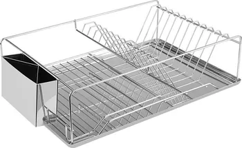 Odkapávač na nádobí Home Elements Odkapávač na nádobí s podnosem 47 x 32 x 13 cm stříbrný