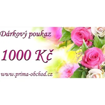 Dárkový poukaz 1000 Kč, barva viz foto