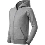 Malfini Trendy Zipper mikina dětská tmavě šedý melír 122 cm/6 let