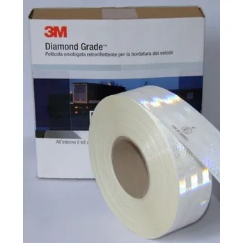 Reflexní páska 3M pro pevný podklad - bílá 50m