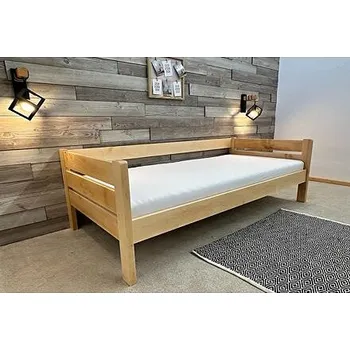Ložnicová sestava Jednolůžková postel OLDA - olše rozměr 90x200 povrchová úprava - wiór olše Přírodní lak