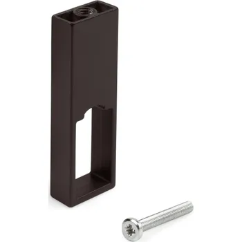 Věšák Emuca Středový držák na šatní tyč LUXE / Tmavě hnědý