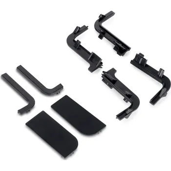 Nábytkové kování Emuca Sada PVC koncovek pro profily GOLA - L / Černá matná