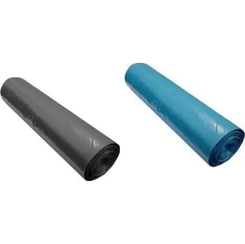 Pytle na odpadky Pytle 120L,70x110 cm, 60mi,20ks/role-černý/modrý