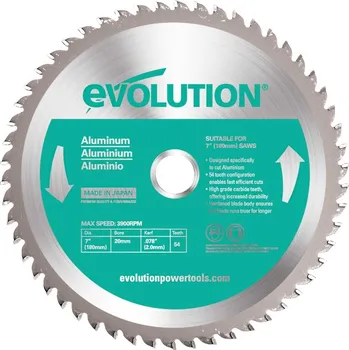 Řezný kotouč EVOLUTION POWER TOOLS Pilový kotouč EVOLUTION 180 mm - hliník EV018054