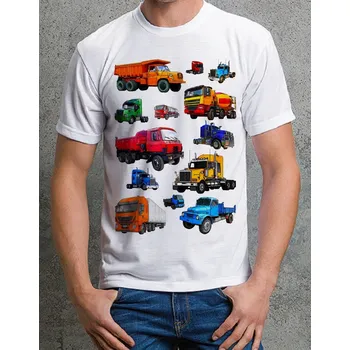 Pánské tričko tričko MIX TAHAČE 152 (tričko s náklaďákem)