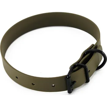 Obojek pro psa Heim BioThane obojek, olivový - 36 - 44 cm obvod krku, B 25 mm