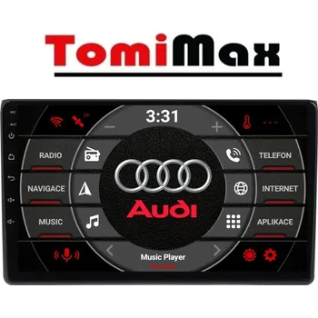 Autorádio TomiMax AUDI A4 Android 14 autorádio s WIFI, GPS, USB, BT HW výbava: 4 Core 1GB+16GB LOW, Velikost obrazovky: Dotyková obrazovka: 10,1\"