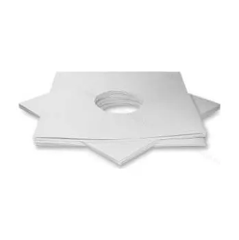 Příslušenství pro gramofon Audiotechnika Papírový obal na LP se středovými otvory Bílý