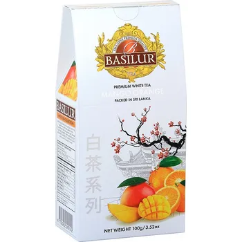 Čaj BASILUR White Tea Mango Orange 100 g