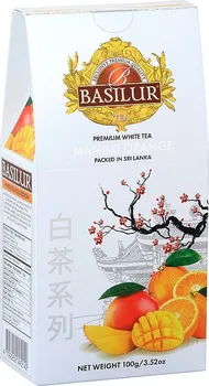 Čaj BASILUR White Tea Mango Orange 100 g