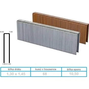 Průmyslová sponka Spony 363/40 mm ZN PR