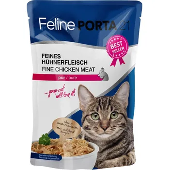 Krmivo pro kočku 24x100g Feline Porta 21 kapsičky - Čisté kuřecí maso