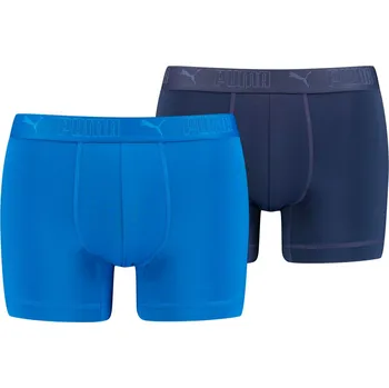 Pánské spodní prádlo Pánské Boxerky PUMA SPORT MICROFIBER BOXER 2P 93552002 – Modrá S