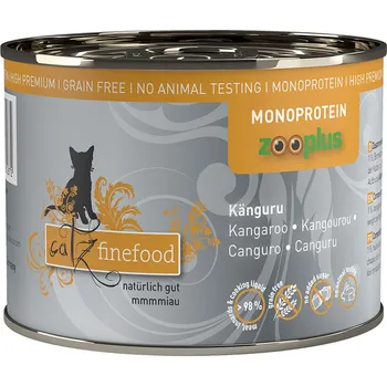 Krmivo pro kočku 6x200g catz finefood Monoprotein zooplus - klokaní