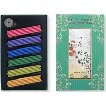 Vonná tyčinka Japonské vonné tyčinky Floral World - dárkový set 60 ks