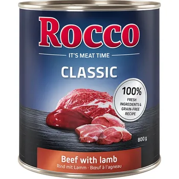 Krmivo pro psa 24x800g Rocco Classic Mix - hovězí s jehněčím