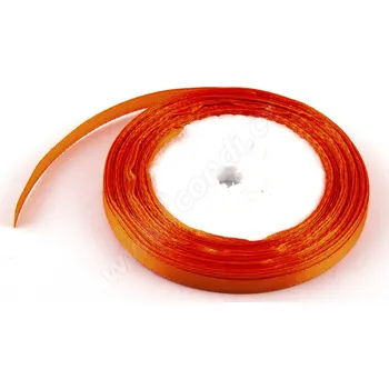 Stuha Stuha saténová 0,65 cm x 23 m - oranžová