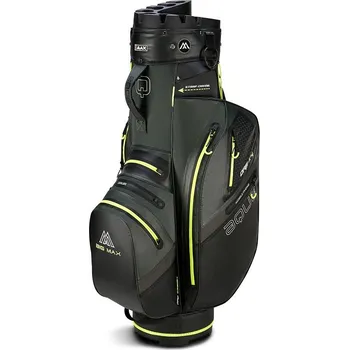 Golfový bag Big Max Aqua Silencio 4 Organizer cart bag, forest green/black/lime