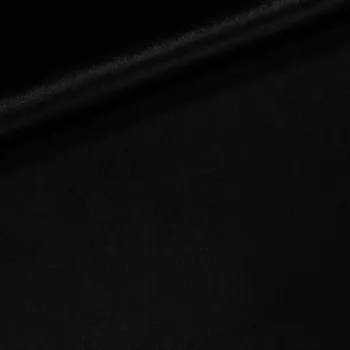 Polyesterový úplet/samet Velvet Uni jednobarevný černý 1,5/1 m