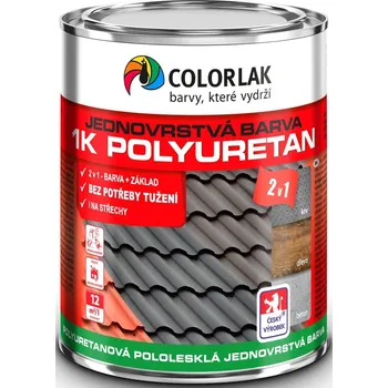 Lak na dřevo Colorlak 1K POLYURETAN U2210 Barva: zelená RAL 6005, Balení: 2,5 l