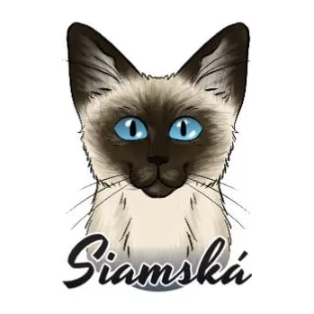 Samolepicí dekorace na vozidlo Samolepka na auto SIAMSKÁ