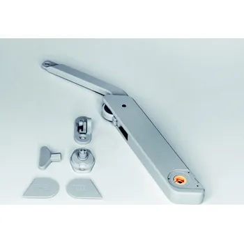 Nábytkové kování Kesseböhmer Výklopní mechanismus FREElight / Šedá TIP-ON / bez úchytky / Typ D