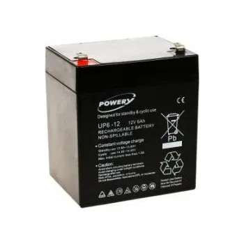 Záložní baterie Powery náhradní baterie 12V 6Ah pro APC Back-UPS BF500-GR originál 6Ah