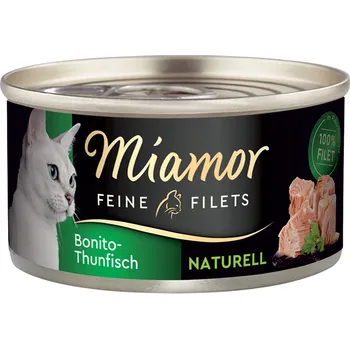 Krmivo pro kočku 12x80g Miamor Feine Filets Naturelle - Bonito tuňák